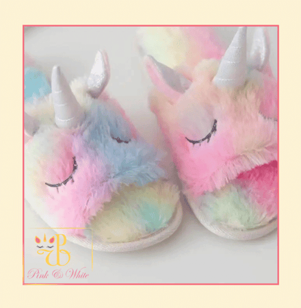 سليبرز يونيكورن مفتوح Open Unicorn Home Slippers