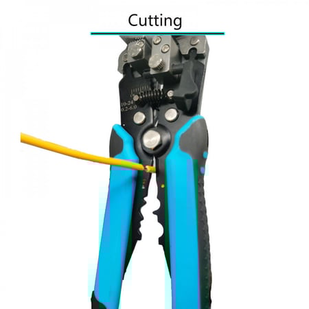 مجردة أسلاك “عراية” متعددة الوظائف مزودة بمشبك قابل للتعديل طول تجريد الأسلاك وقطع الكابلات 0.2-6mm أداة WX-D2