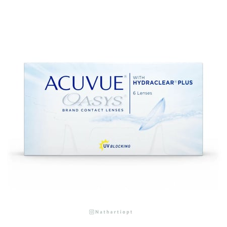 عدسات أكيوفيو أوسيس بتكنولوجيا هيدرا كلير بلس Acuvue Oasys