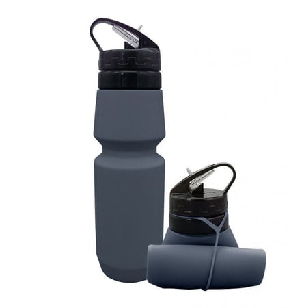 قارورة الماء القابلة للطي سعة 750 مل مانعة للتسرب للدرجات الهوائية والرحالة