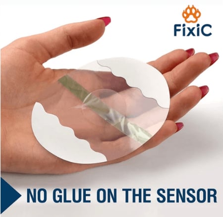 لاصق Fixic شفاف بيضاوي الشكل