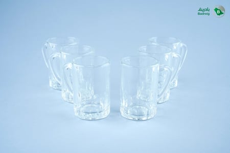 فنجان شاي بادريق 6 حبات