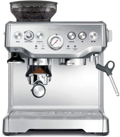 Breville barista express silver بريفيل بريفل سيج ساج باريستا اكسبرس