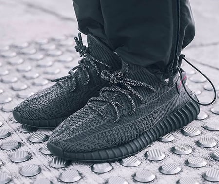 Adidas Yeezy Boost 350 V2 Black Static Non reflective