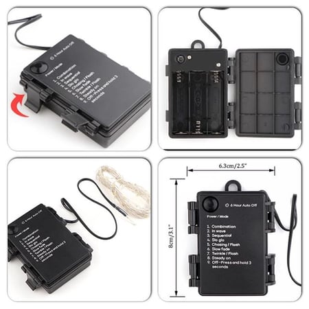 سلك لمبات ليد 2 متر 8 أوضاع