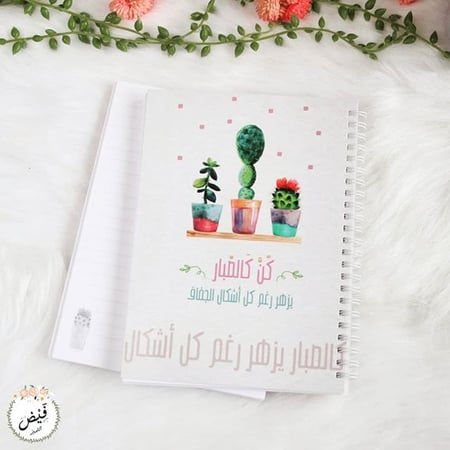 دفتر وسط كن كالصبار