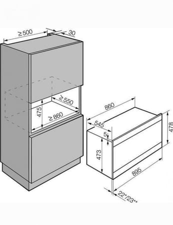 فرن 90×48 كهرباء ماسترجاز ايطالي مفاتيح علوية موديل ( O95E9DX )