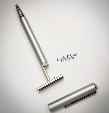 ختم قلم ألماني كلاسيكي - فضي