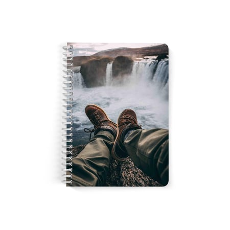 دفتر  سلك A5 ورق مسطر 60  ورقة