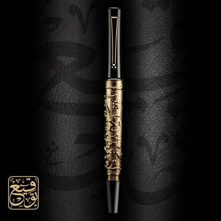 قلم الضاد الذهبي قلم حبر هدية فخمة اليوم العالمي للغة العربية هدايا
