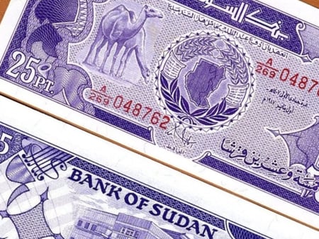 السودان فئة 25 قرش أنسر إصدار الثمانينات