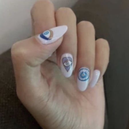 Blue Nails’  art sticker  002