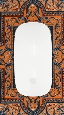 ماوس باد سجاد بنفسجي مزخرف