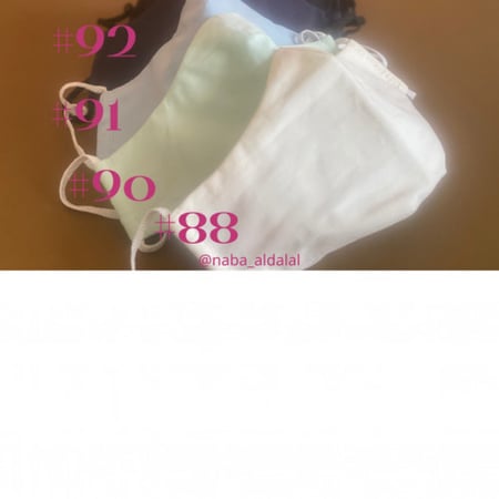 كمامات مزينة بكريستالات (الحبة)