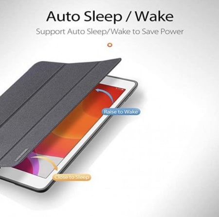 جراب ايباد | سلسلة Domo الجديد | لجهاز iPad 7 10.2 (مع حامل أقلام رصاص من Apple وإيقاظ تلقائي للنوم) ، حامل قابل للطي للأعمال الشاقة مع واقي شاشة مدمج جراب واقٍ مقاوم للصدمات لكامل الجسم (أسود