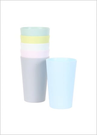 كوب بلاستيكي -  عدد 6
