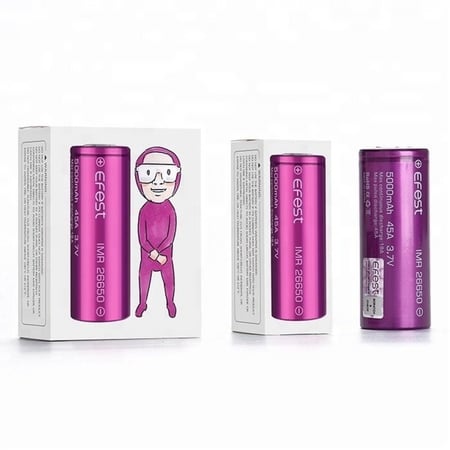 بطارية ايفست 26650, بطاريات