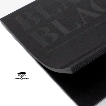 كراسة رسم فابريانو ورق أسود مقاس A4