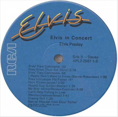 Elvis Presley - Elvis In Concert