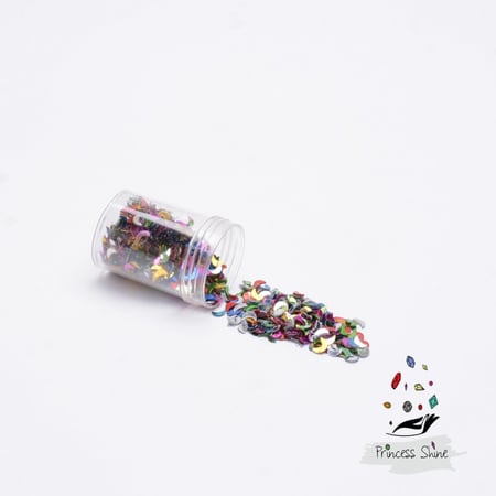 110 - ترتر ملون شكل هلال