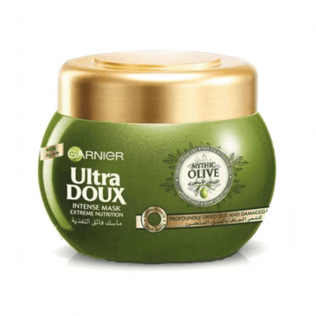 غارنييه GARNIER ULTRA DOUX ماسك فائق التغذية بزيت الزيتون الاسطوري للشعر 300 مل