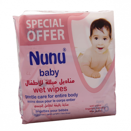 نونو مناديل اطفال 3*72 حبة عرض خاص