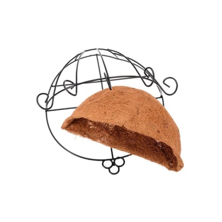 نصف دائرة تعليقة جوز الهند الحجم وسط