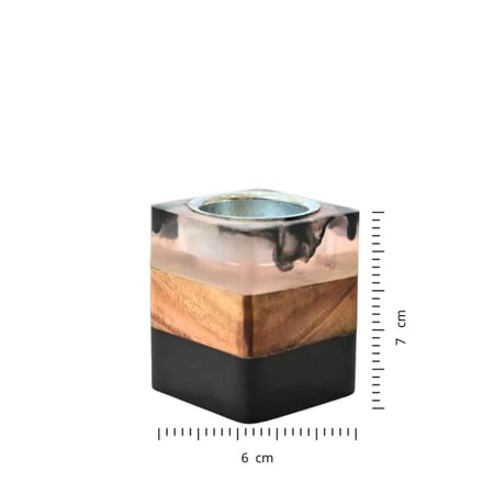 مبخرة ريزن مربعة ( مصنع من خشب الاكاسيا مع الابوكس )