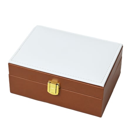 علبة جلد فاخرة  ( أوقية وربع تولة ) فارغة