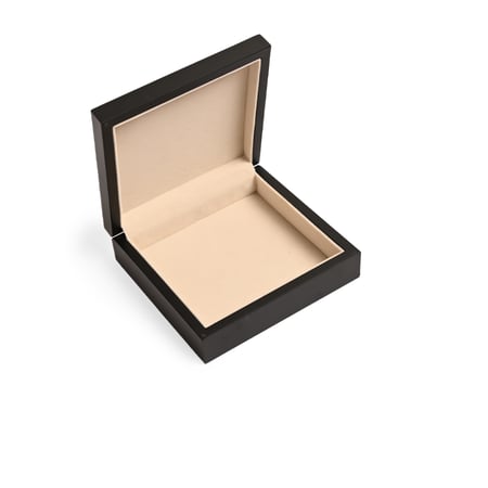 صندوق خشبي فاخر - أسود