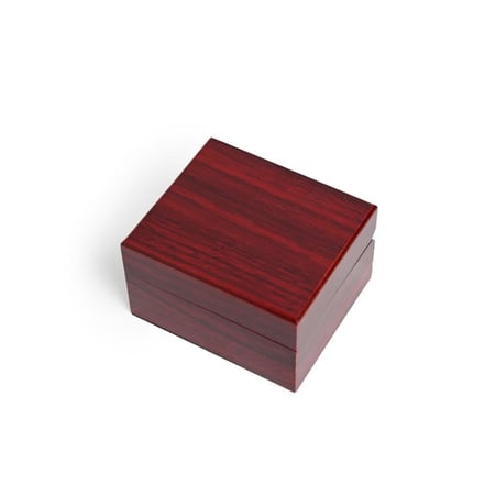 صندوق خشبي فاخر لون بني فاتح - أوقيتين