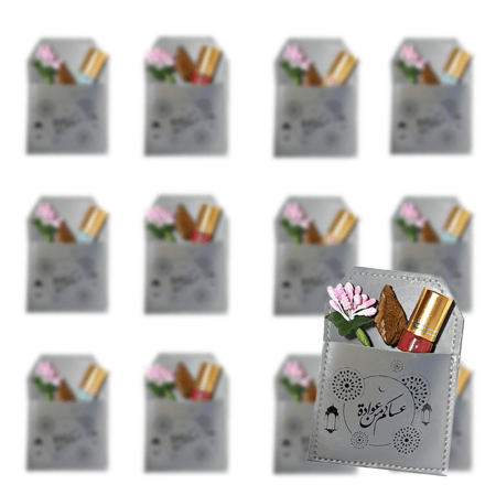 توزيعات مسك وعود بعبارة عساكم من عوادة( 6 حبات - نصف درزن )