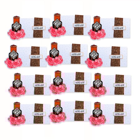 توزيعات العيد رقائق البخور - عيدكم مبارك - نصف درزن ( 12 حبة ) + درزن ( 6 حبة ) مجاني