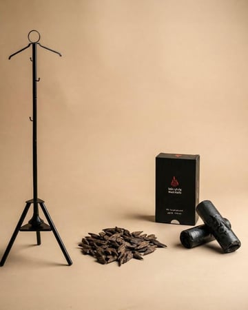 عرض  ( مبخرة الملابس الكلاسيكية + أوقية عود كمبودي تايقر + فحم )