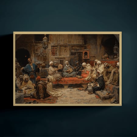 لوحة المقهى