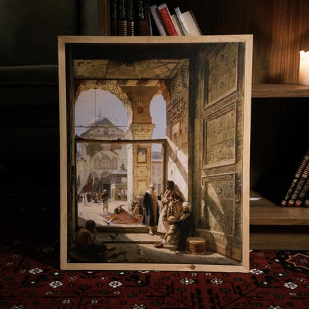 لوحة باب الجامع الأموي بدمشق