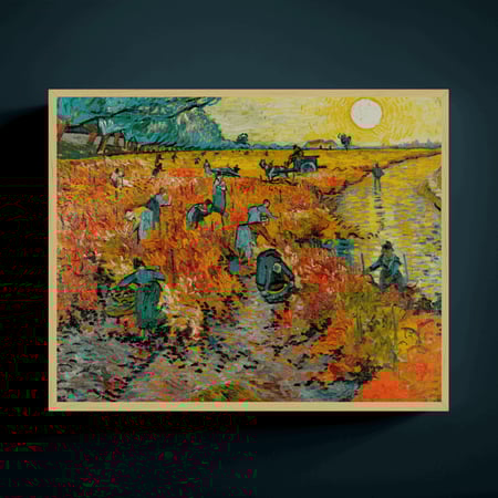 لوحة العنب الأحمر