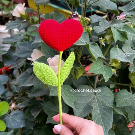 قلب كروشيه