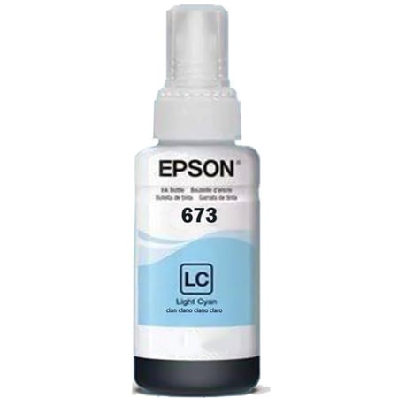 عبوة حبر ابسون 673 سماوي فاتح أصلي لنتائج صور احترافية وتدرجات ناعمة