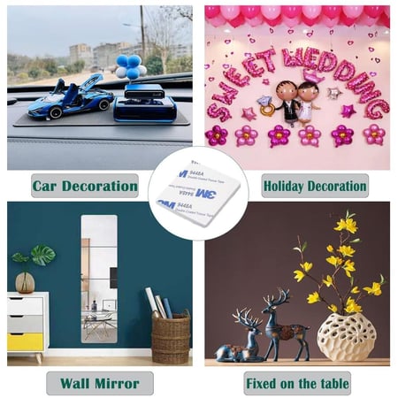 طريقة نزع وتركيب لاصق الوجهين المربع بسهولة على الأسطح المختلفة