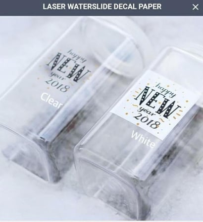 ورق مائي شفاف