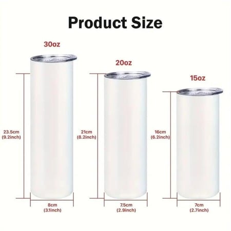 مقاسات وأبعاد الكوب الحراري 20 أونصة المتوافق مع المكابس