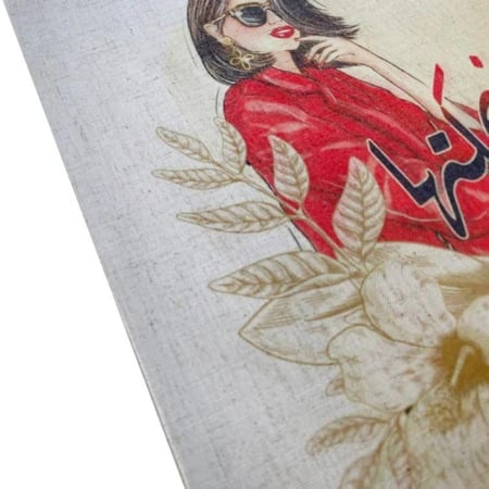 حقيبة توت باق قطن معالج سكري سادة 38×35 سم