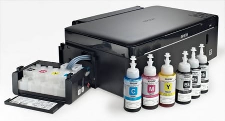 طريقة تعبئة حبر ابسون 103 الأصفر في طابعة ابسون L3250 بنظافة تامة