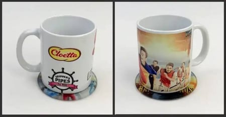 كوسترات خشبية سادة للتوزيعات والهدايا متوافقة مع ورق ماجيك صب وقلوبل