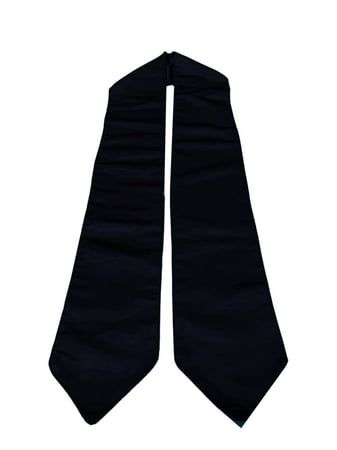 وشاح تخرج أسود ملكي ساتان سادة بجودة عالية لطلبات الجملة بالسعودية