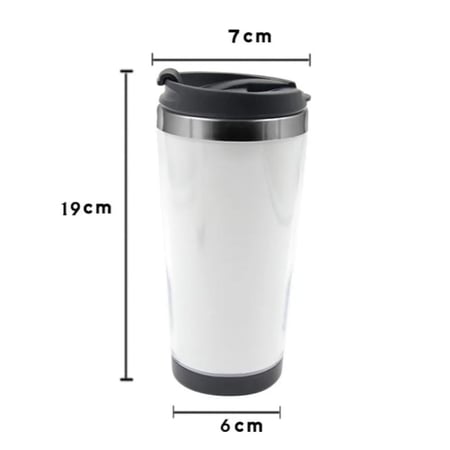 مق ستيل سادة بتصميم كوب ورقي للطباعة اليدوية والفينيل