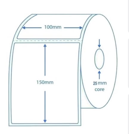 رول ورق حراري طباعه بوليصات شحن