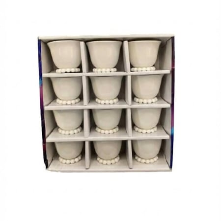 طقم فناجيل قهوة سيراميك أبيض محبب جاهز لطباعة يوفي دي تي اف وتوزيعات