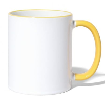 كوب أصفر سادة للطباعة الحرارية سبلميشن بسعر مخفض